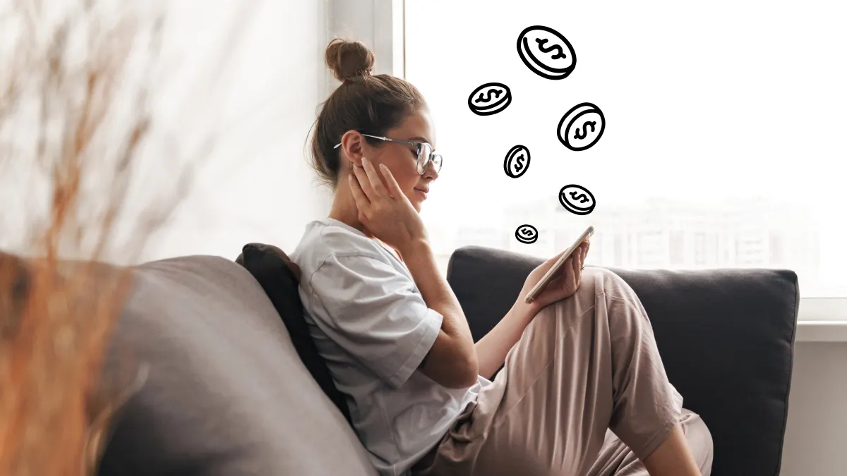 Woman thinking about rising phone prices