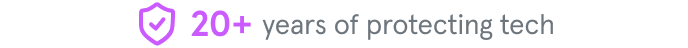 logo sm rating - Protecting tech - 20+ years